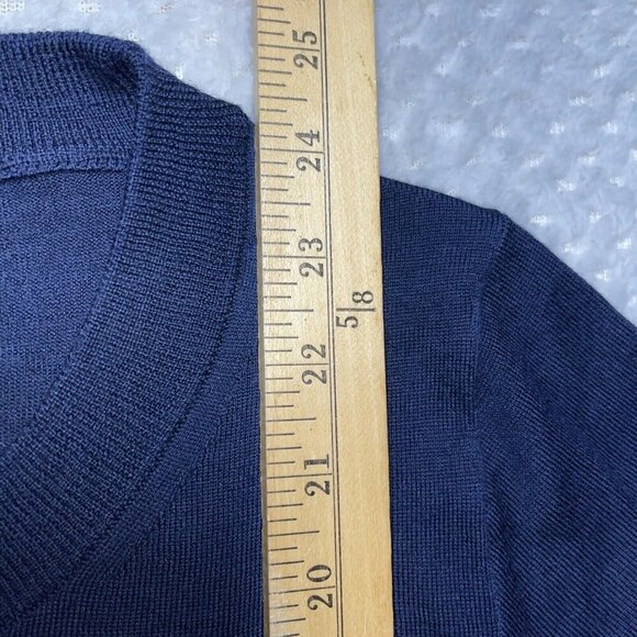 J Crew Pullover Size Small 100% Merino Wool Round Neck Fancy Cuff - Picture 12 of 14
